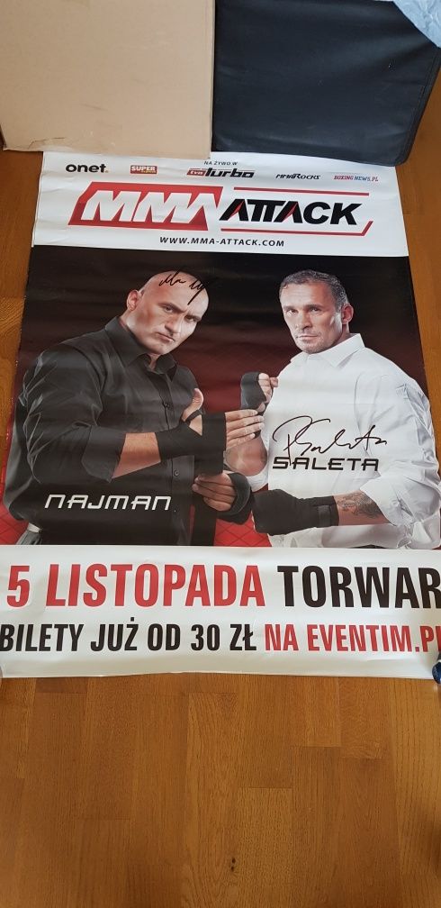 Plakat Cesarz Najman Saleta Autograf