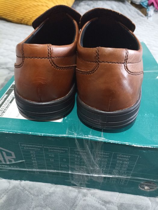 Шкіряні туфлі air flex Marks & spencer р.45уст.30