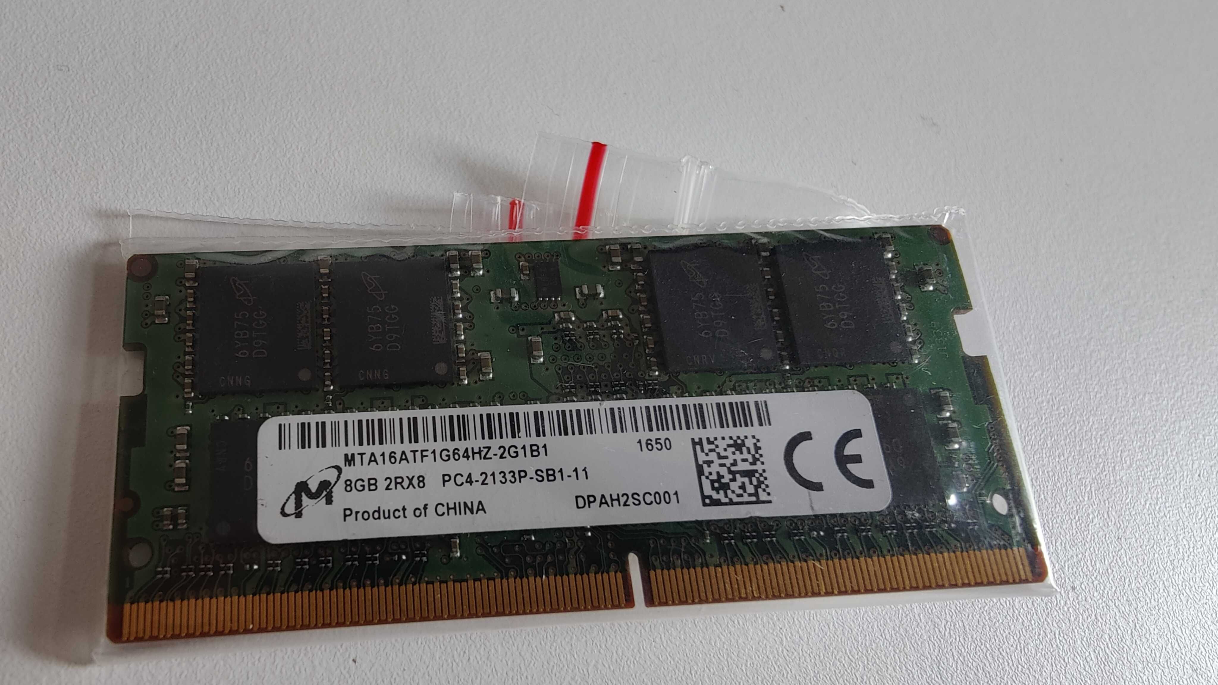 Pamięć RAM Micron DDR4 8GB PC4 2133P 2133MHzSODIMMMTA16ATF1G64HZ-2G1B1