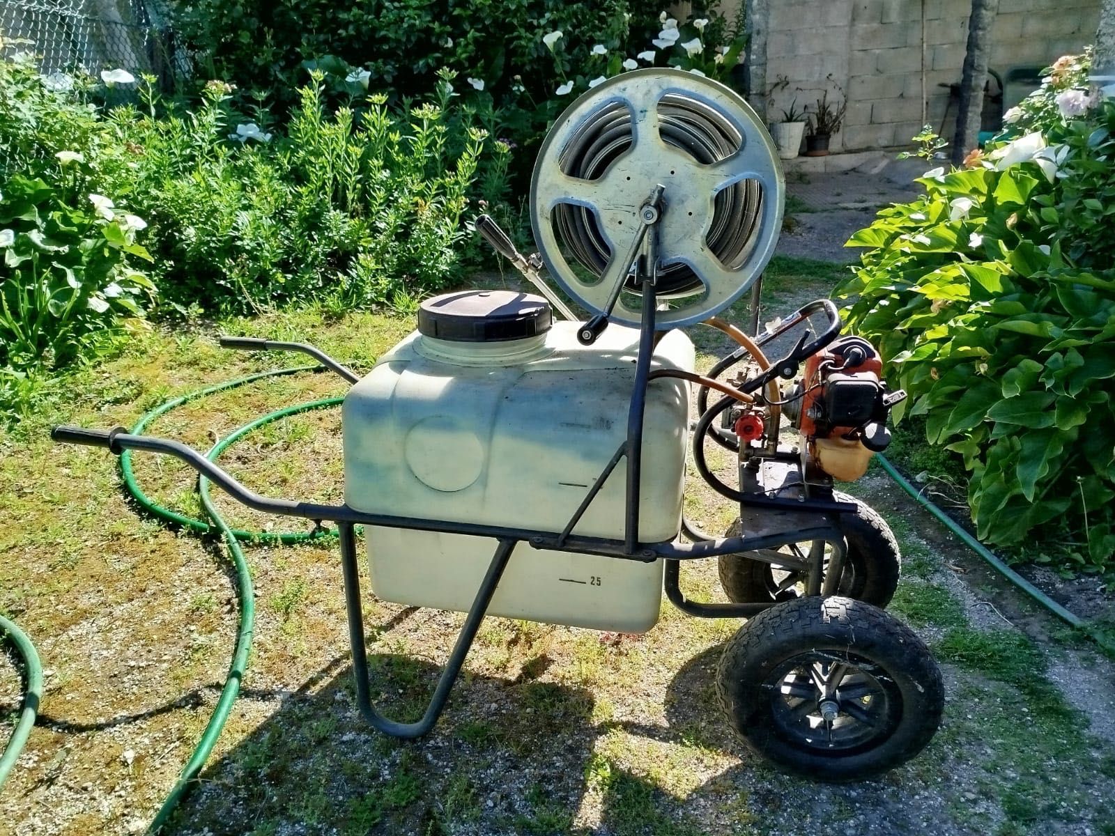 Máquina de sulfatar a gasolina, 2 rodas