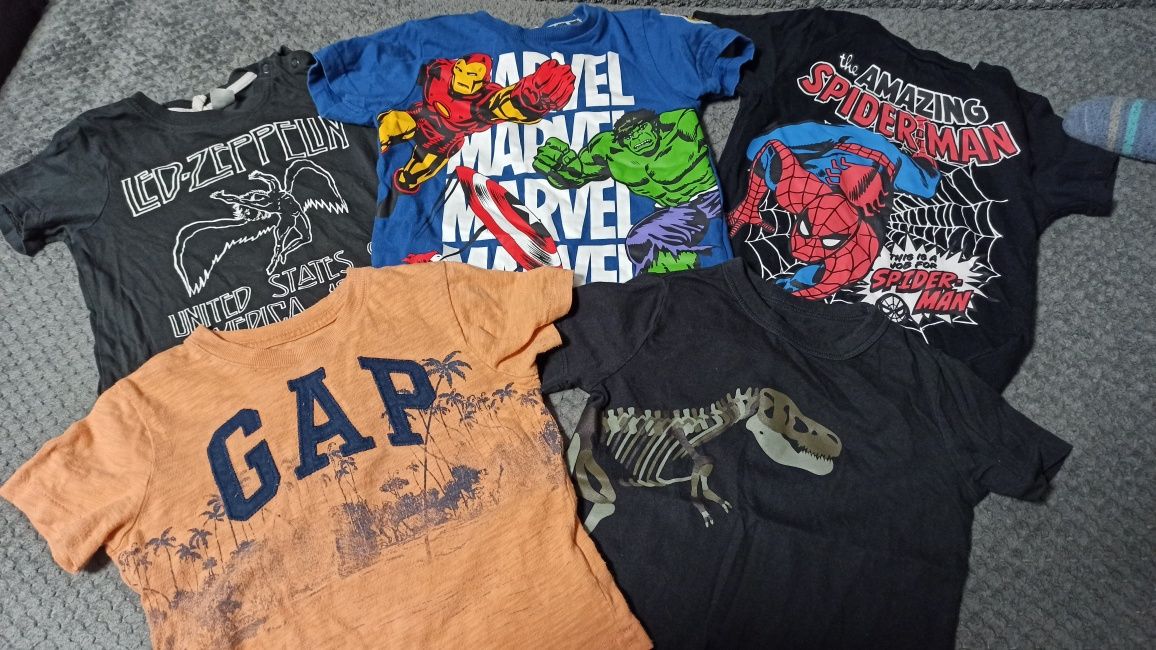 Лот, набор, пакет футболок фірмових Marvel, Gap, H&M