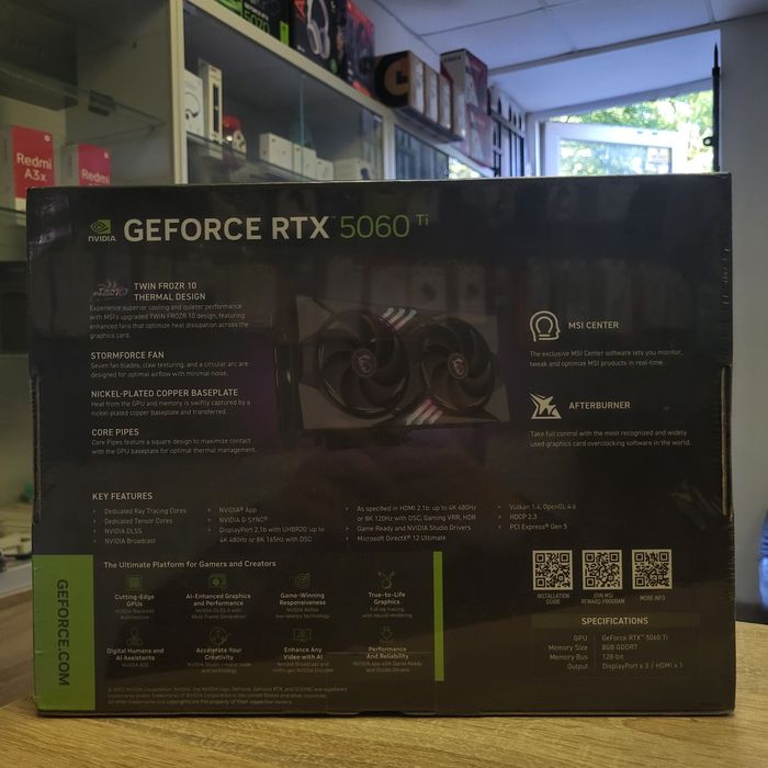 MSI GeForce RTX 5060Ti 8GB Gaming OC G506T-8GC Нові! Магазин! Гарантія