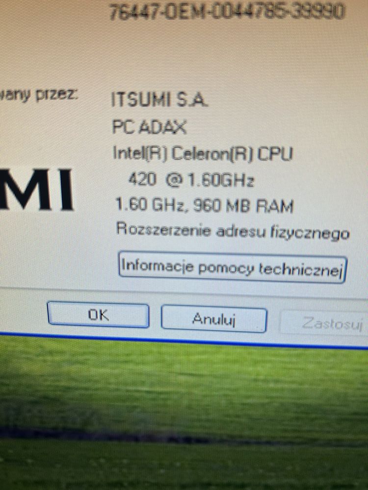 Komputer stacjonarny Intel Celeron