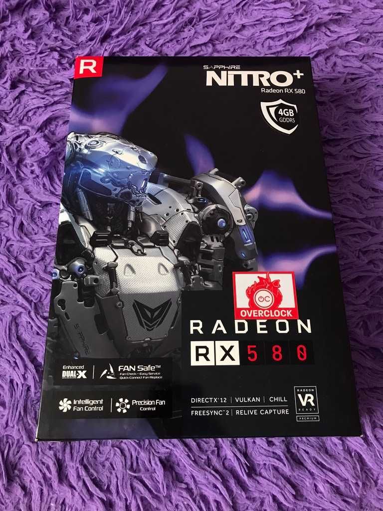 Radeon RX580 Saphire Nitro+ 4GB