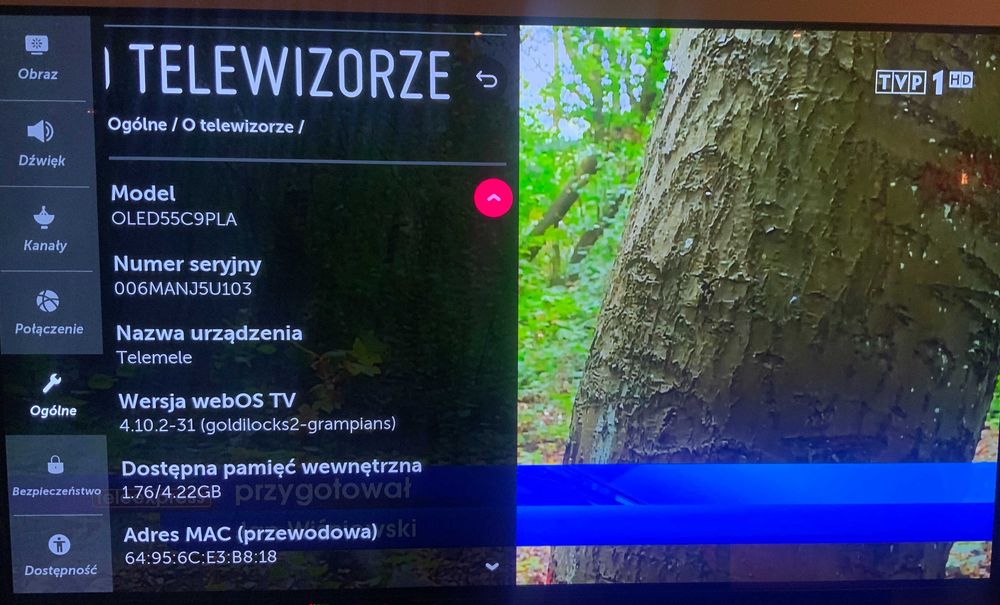 Telewizor LG OLED 55C9PLA 55” 4K - Kinowa jakość, idealny dla graczy