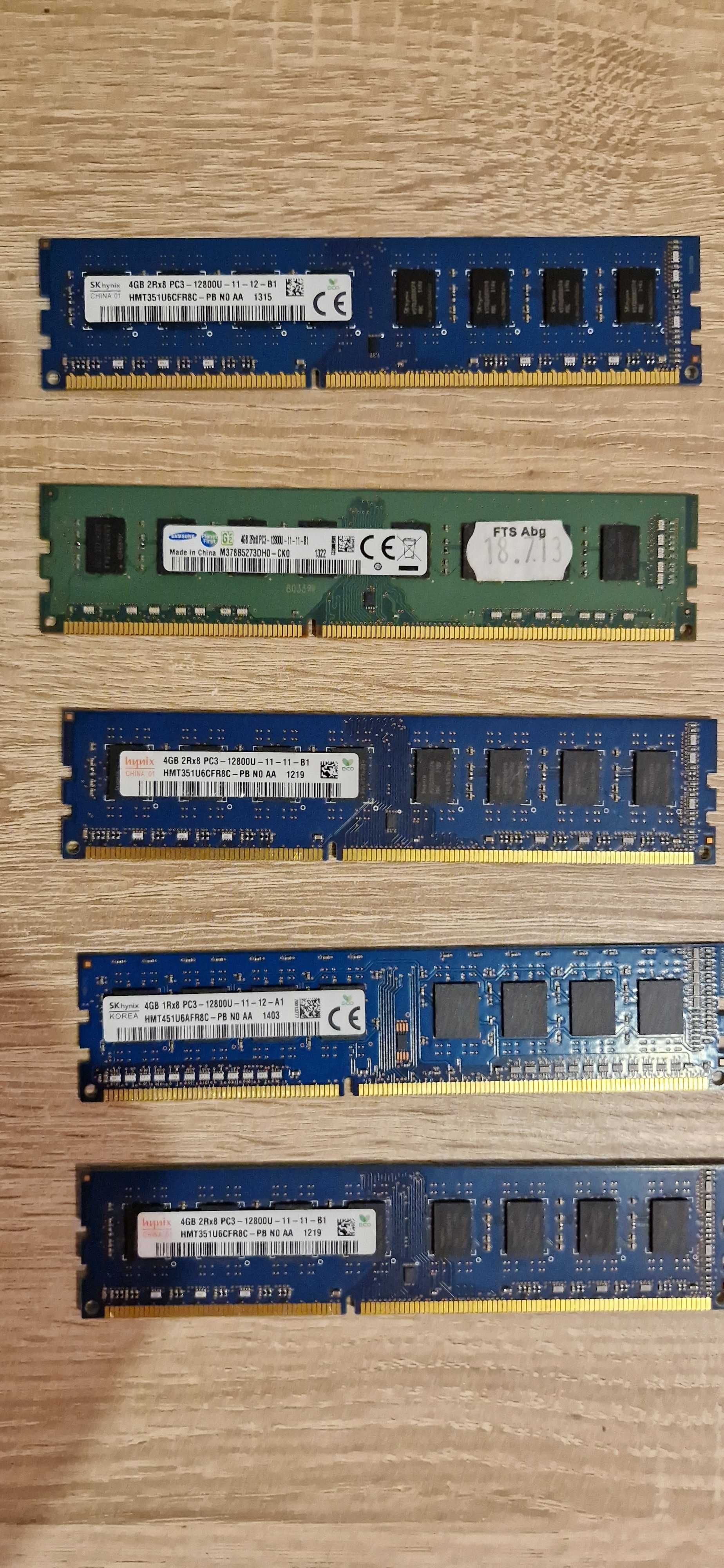 4 x Pamiec 4GB DDR3