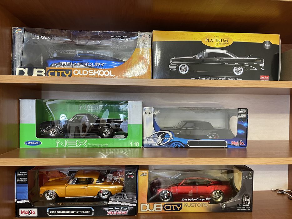 1/18 Auto World, Maisto, Jada, Welly, Motor City Classics