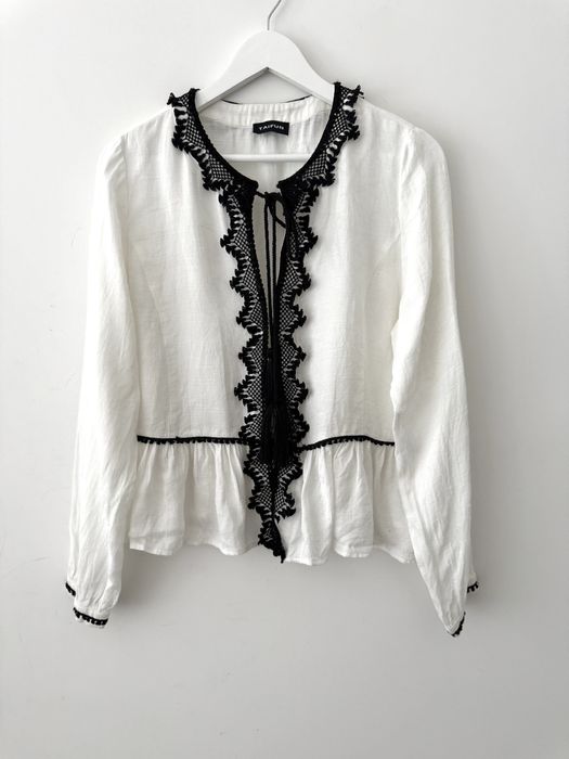 Taifun bluzka z wiązaniem Haft