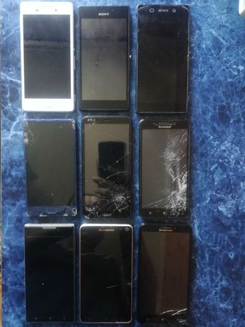Телефоны на запчасти Sony E-2303, D-6502,D-2302,LenovoA936,A500,S898t+