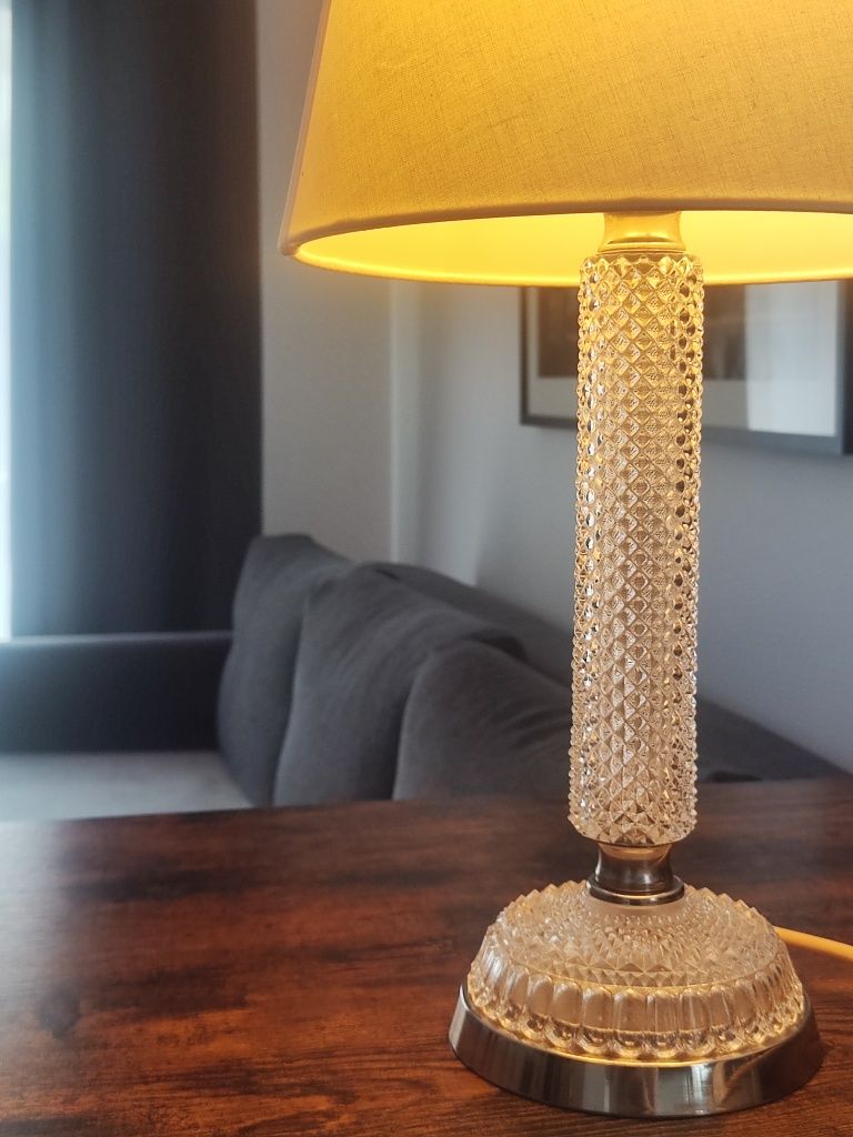 Lampa Graeco Leuchten, Niemcy, kryształ i chrom, wysokość 45 cm