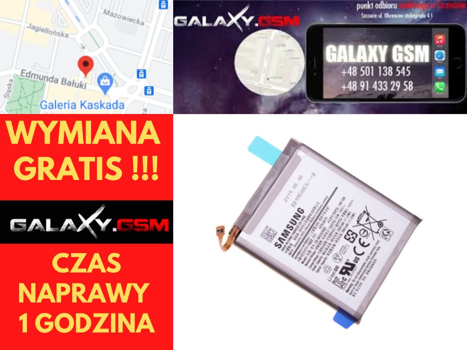 Samsung A20e A202F Bateria Nowa Oryginalna Wymiana Gratis Szczecin