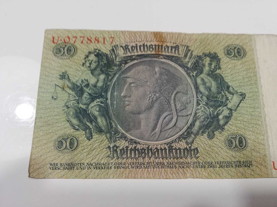 Sprzedam stary niemiecki banknot 50 marek seria U
