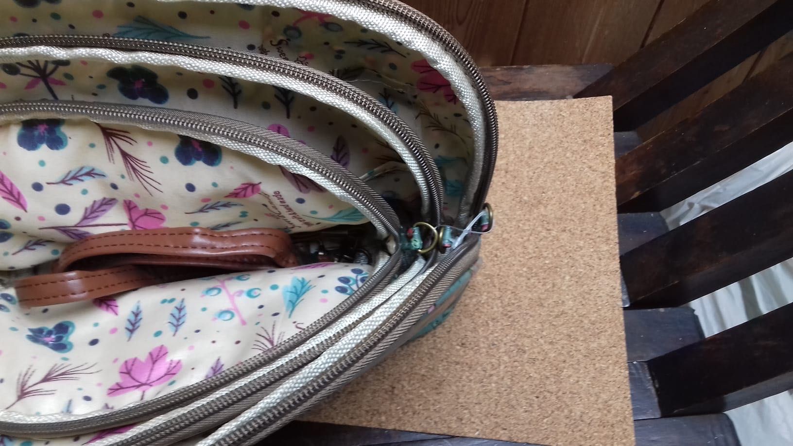 3 tamanhos bolsas motivos florais