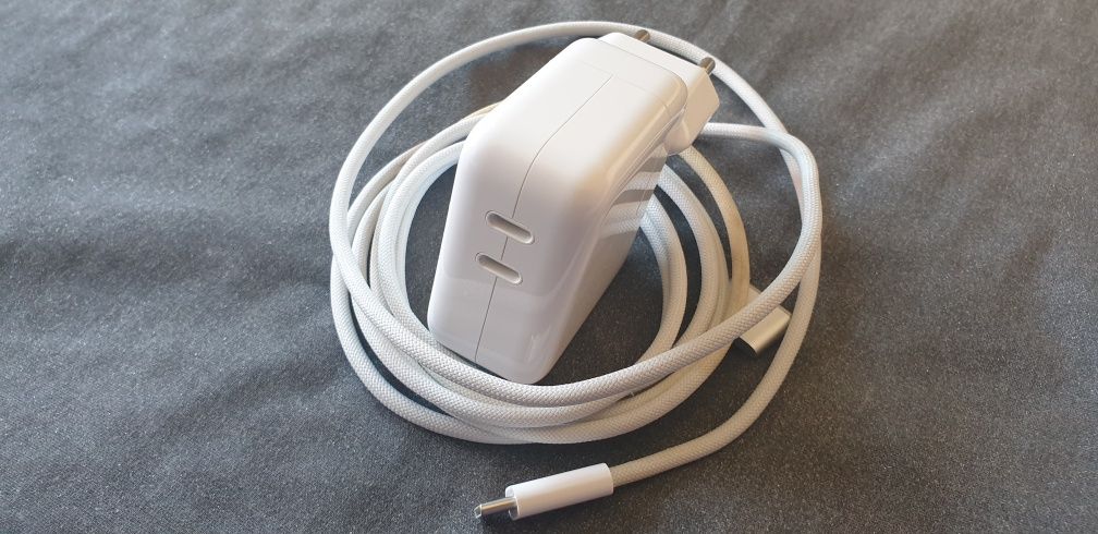 Original Adaptador de corrente Apple USB‑C dupla de 35 W e Cabo 2m