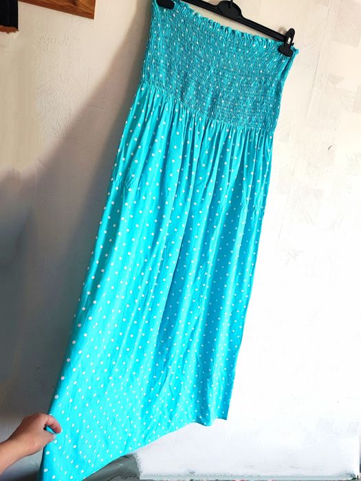 Letnia długa sukienka damska plus size XL 42 lato wakacje