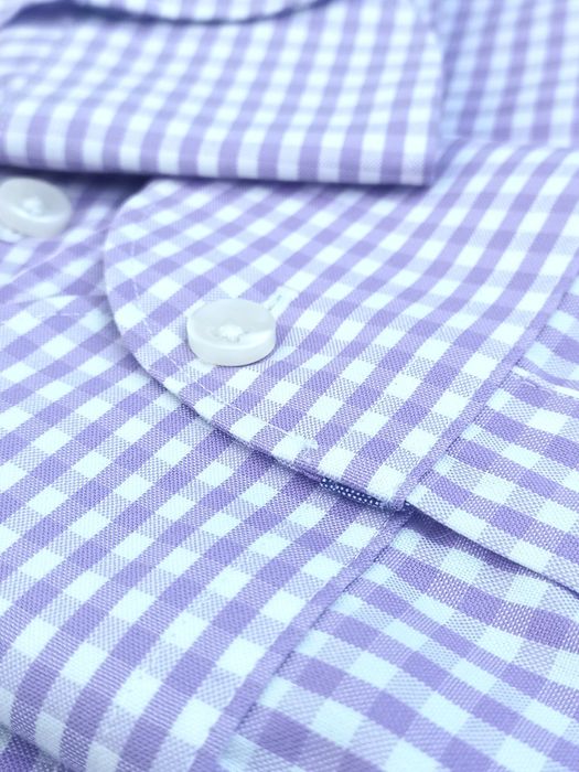 męska koszula w kratkę Charles Tyrwhitt Jeremyn Street London non iron
