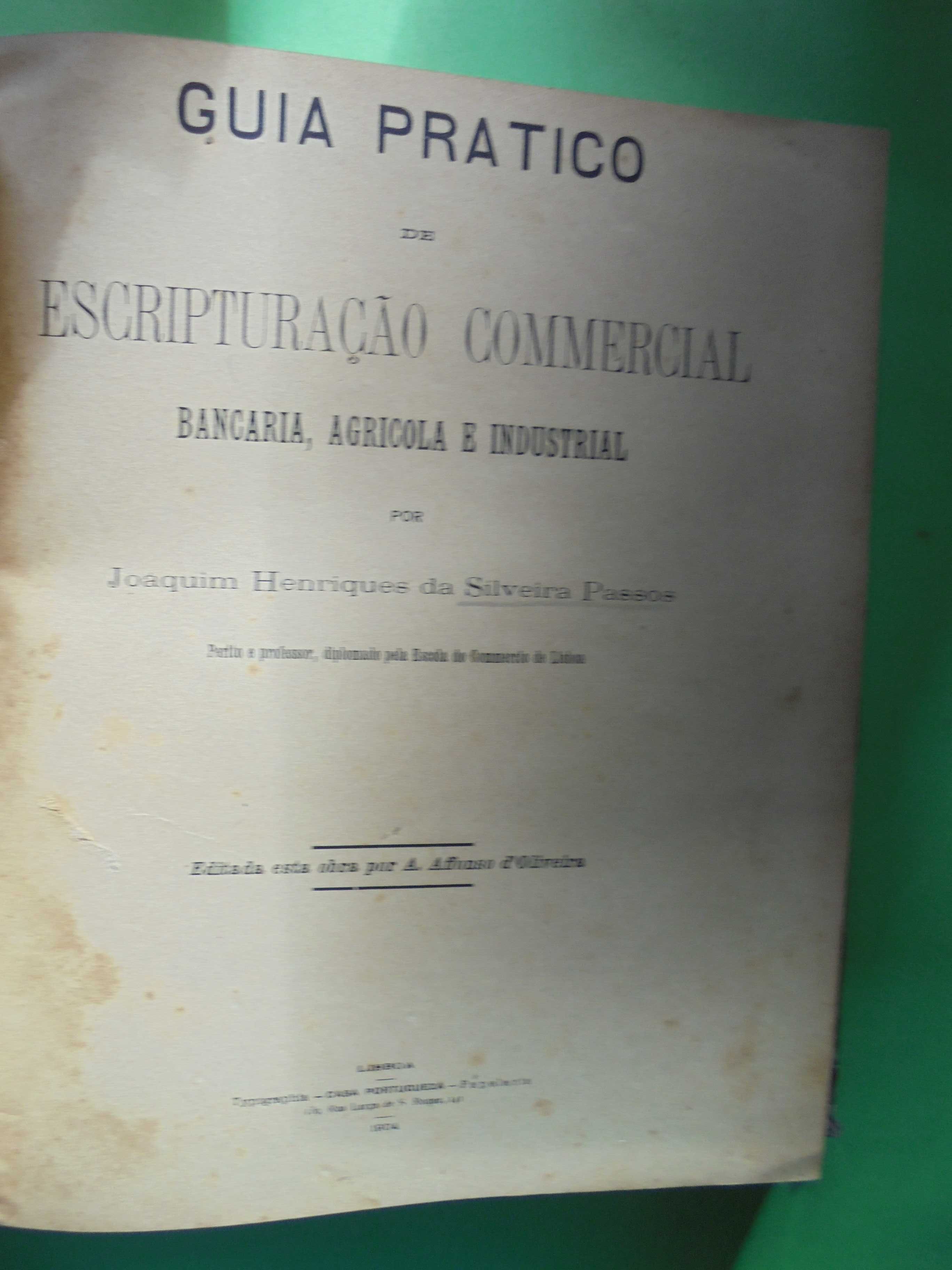 Passos (Joaquim Henrique da Silveira);Contabilidade Commercial