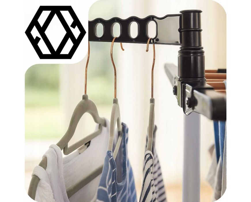 Suszarka Stojąca na Pranie Ubrania Bieliznę Balkon Pionowa Zewnętrzna