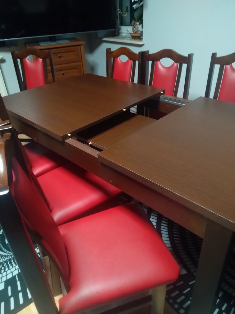 Stòl drewniany masywny rozkładany 220cmx 100 cm