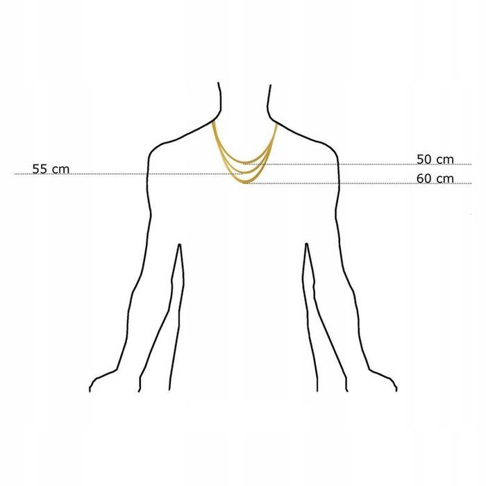 Złoty Łańcuszek Męski Z Krzyżykiem 50cm/3mm Prezent Dla Chłopaka + Gra