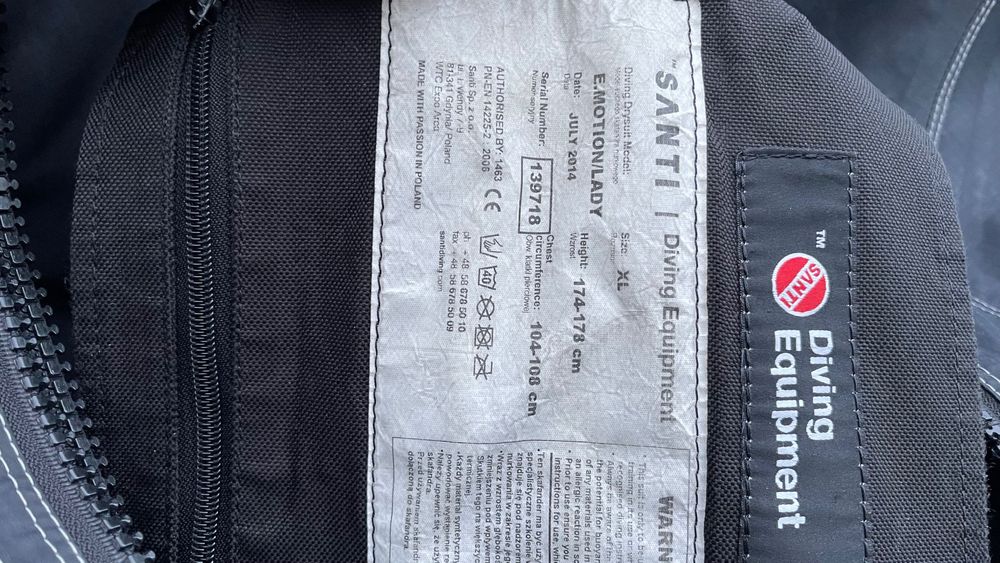 Suchy skafander Santi E.motion Damski XL