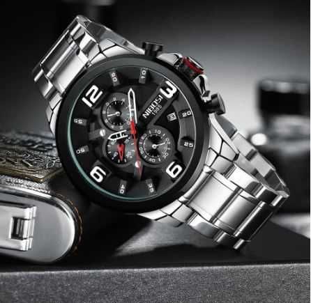 Relógio de pulso novo desportivo com cronógrafo - Novo