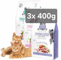 Brit Sterilized 3x 400g + Gratis, Mix Smaków Urinary Weight Sterilised