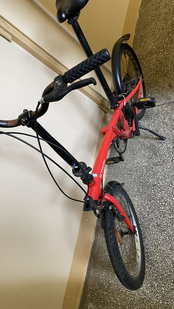 Rower Btwin tilt 120 czerwony 20" skladany składak