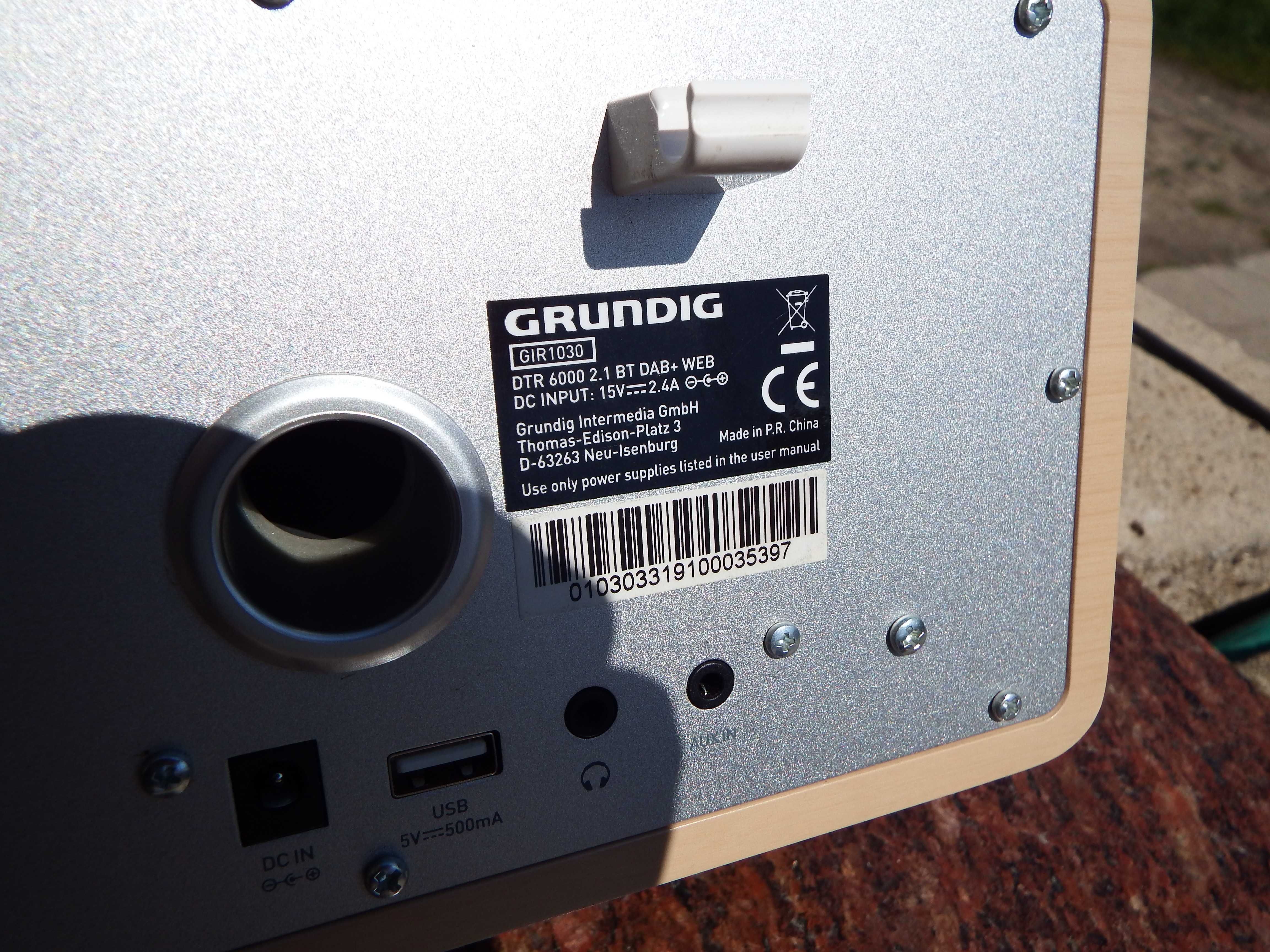 Mini wieża z radiem internet. Grundig DTR 6000, DAB+WEB, Bluetooth,USB