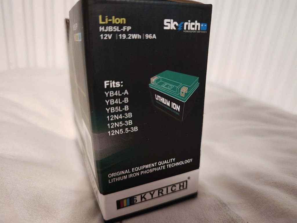 Skyrich HJB5L-FP Litowy Akumulator skuter LiFePO4 YB5L-B YB7C-A YB4L-B