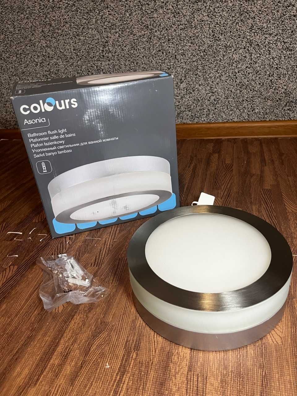 Lampa Sufitowa Plafon COLOURS ASONIA 40W Okrągła lampa nowoczesna