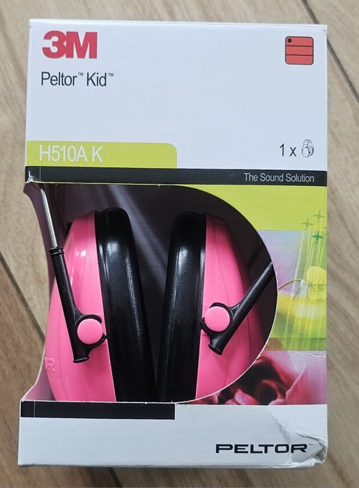 Słuchawki Peltor KID, różowe ochronniki słuchu (H510AK-442-GB)