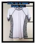 Top UV surfingowy damski Blue Motion (M/L) #biały #czarny #nowyzmetką