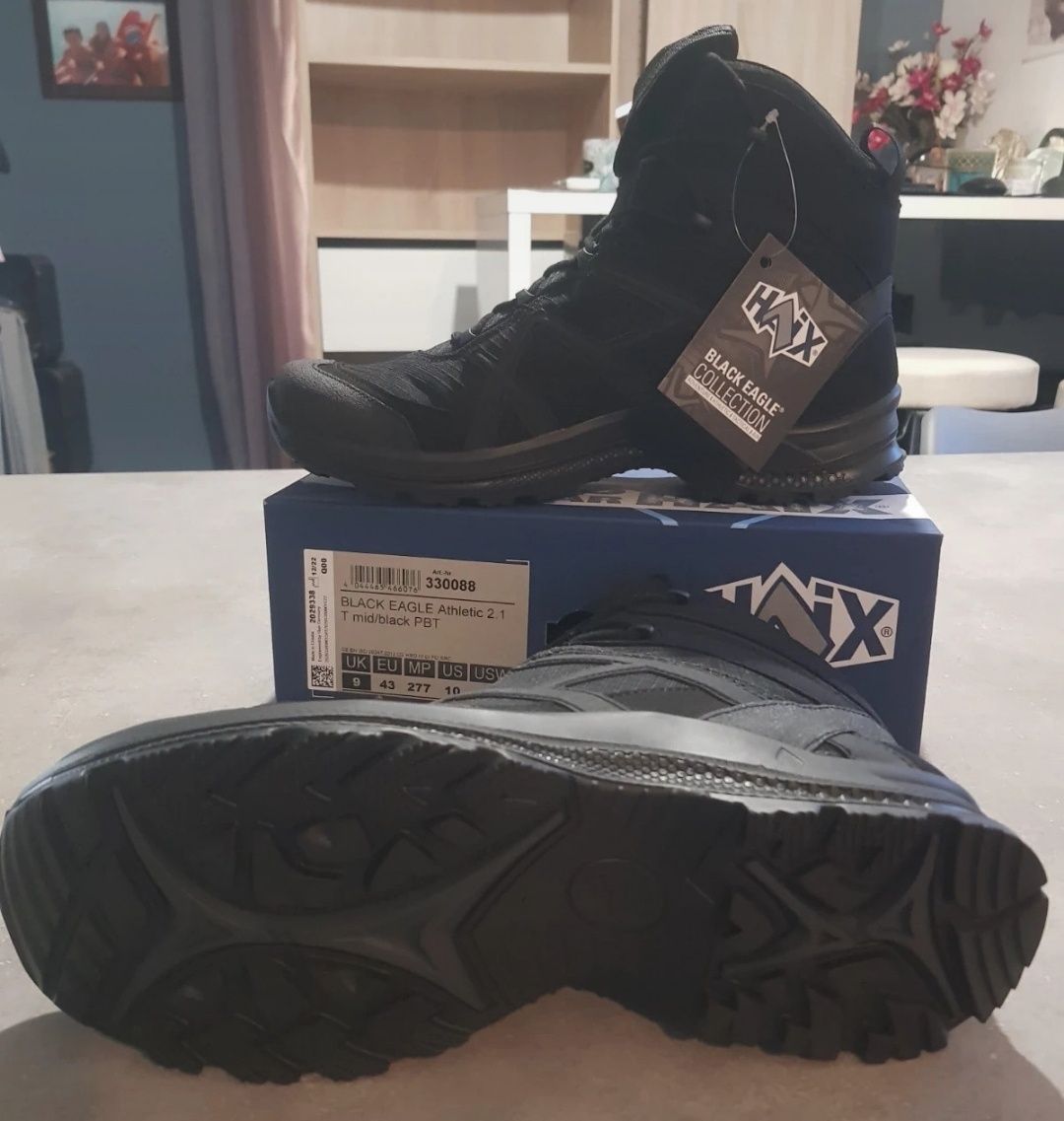 Botas militares Haix Black Eagle 2.1, novas