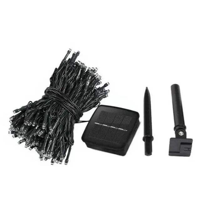 Wodoodporna Girlanda żarówkowa na energię słoneczną Led 7m 50 lampek