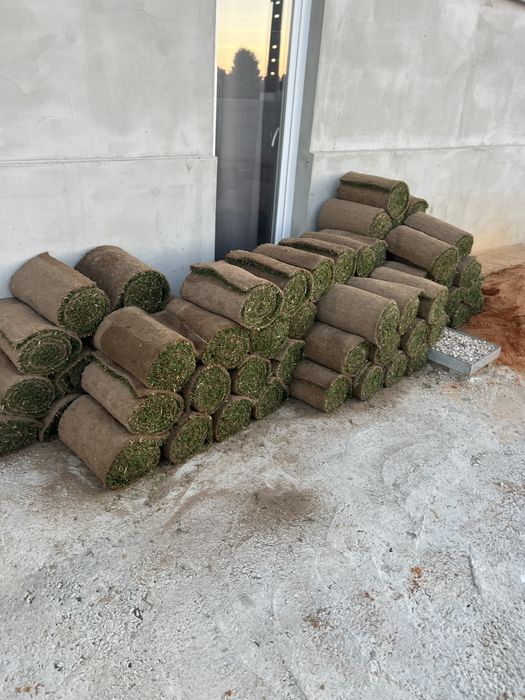 relva natural em tapete