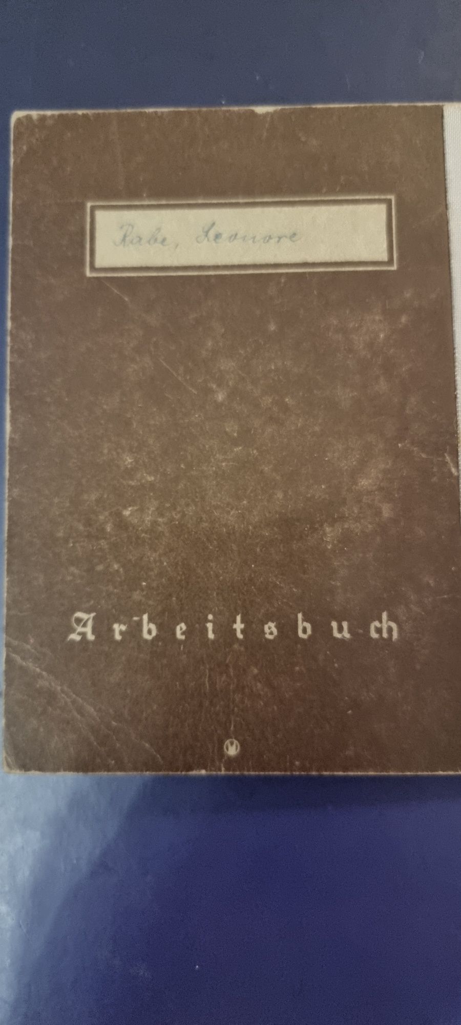 Oryginalny Arbeitsbuch 1941 Berlin 3 Rzesza