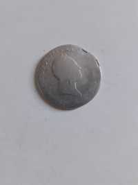 Польська срібна монета 2 злотих 1816 рік. Стан монети не дуже хороший.