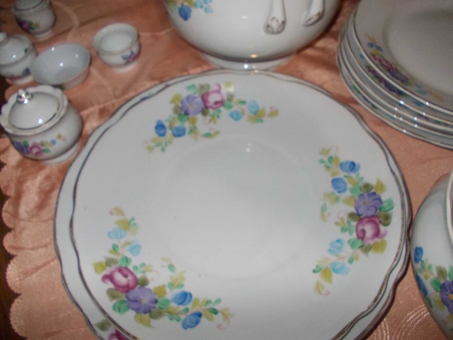 сервиз столовий новый на 6 персон пр-ва УССР Дружковка ручная роспись