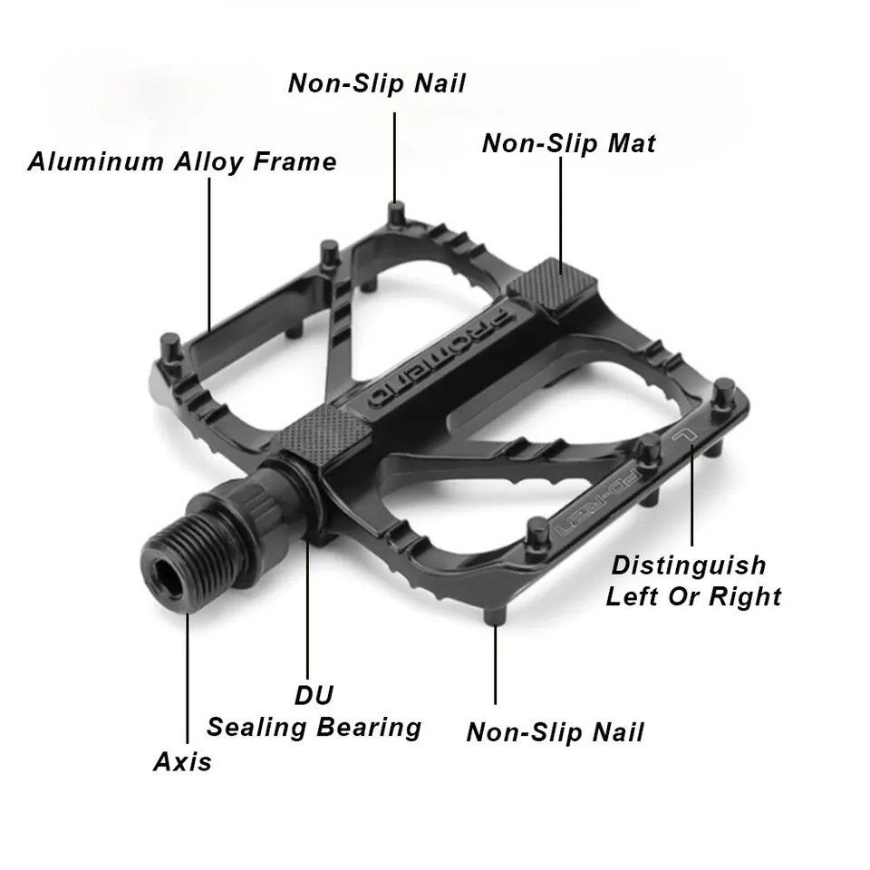 Pedały Ultralalight PROMEND 3-łożyska R27 BLACK