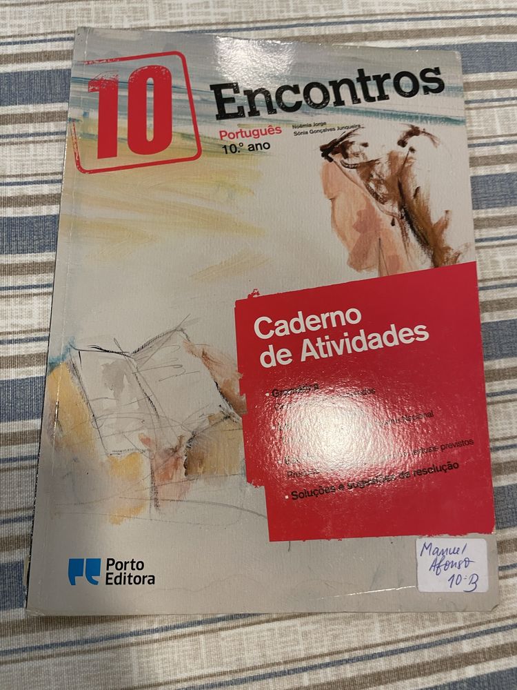 Manual Encontros português 10 ano porto editora