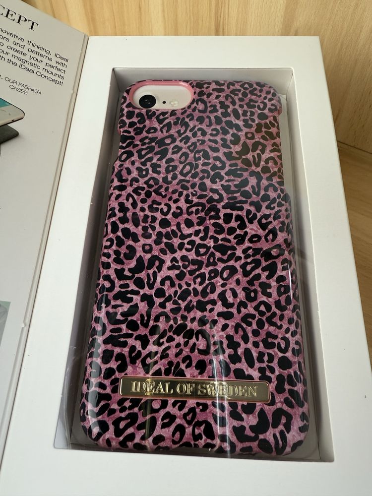 Etui do telefonu iPhone 8,7,6,6s Różowo czarny