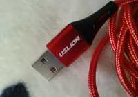 Kabel micro USB Czerwony USLION typ B 50cm