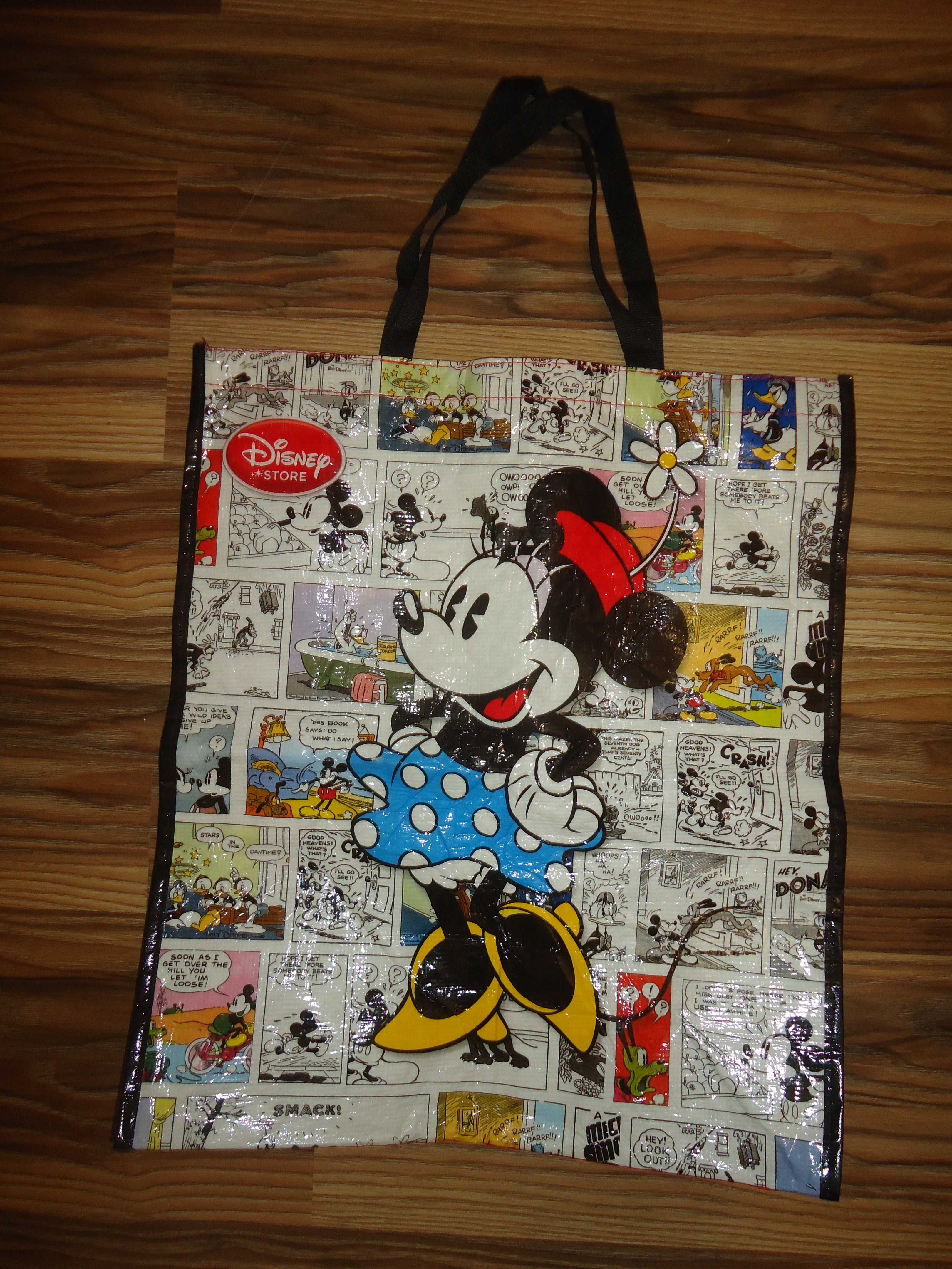 Disney Store Duża Torba Szoperka Myszka Miki Minnie 48cm x 42cm
