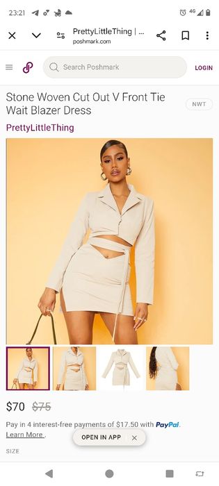 Сукня-піджак міні prettylittlething