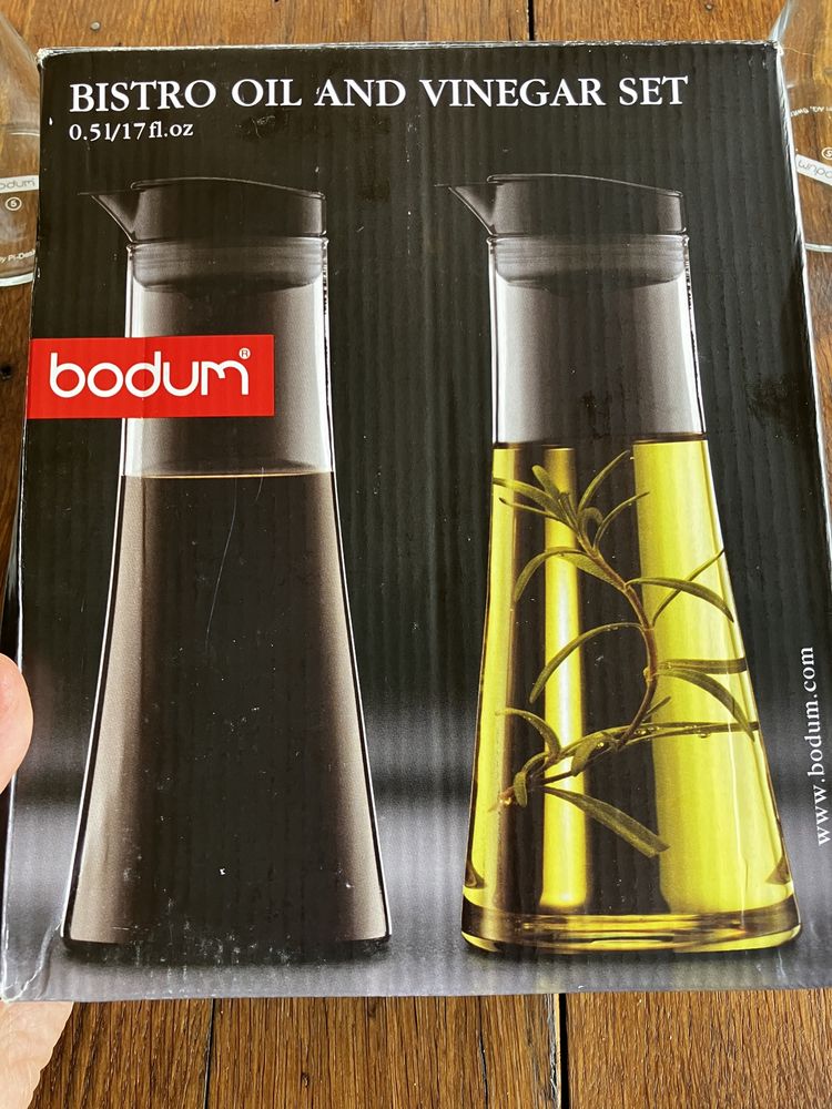 Zestaw na oliwę i ocet, Bodum Bistro pomarańczowy