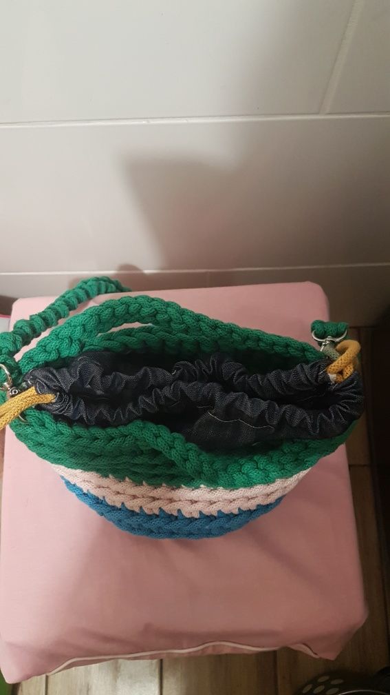 Torebka handmade,ze sznurka wiskozowego