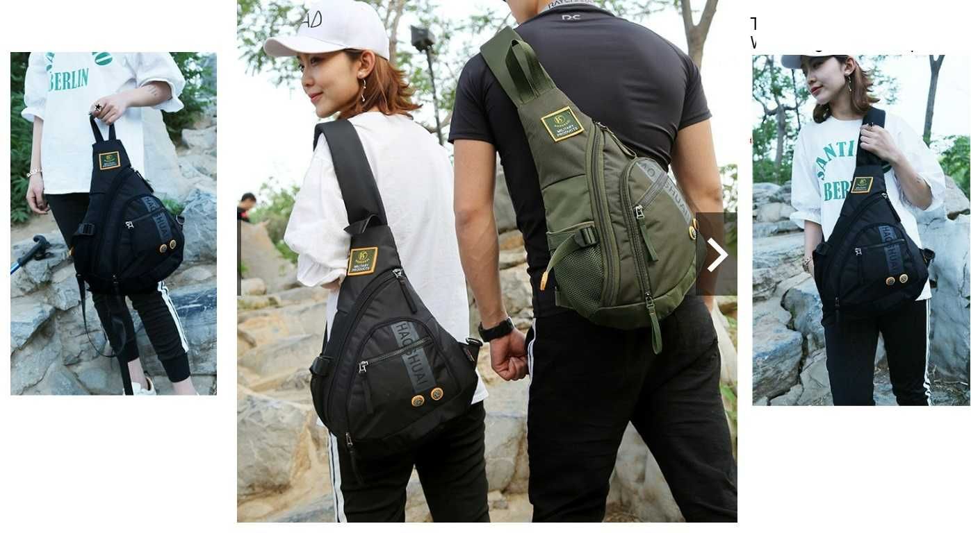 Мужской однолямочный спортивный рюкзак Сумка через плечо Слинг
