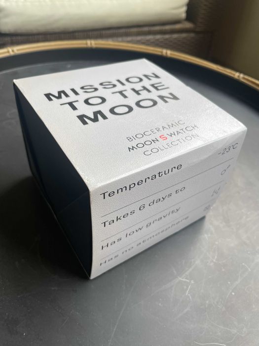 NOVO/EMBALAGEM - OMEGA SPEEDMASTER - SWATCH MISSION TO THE MOON