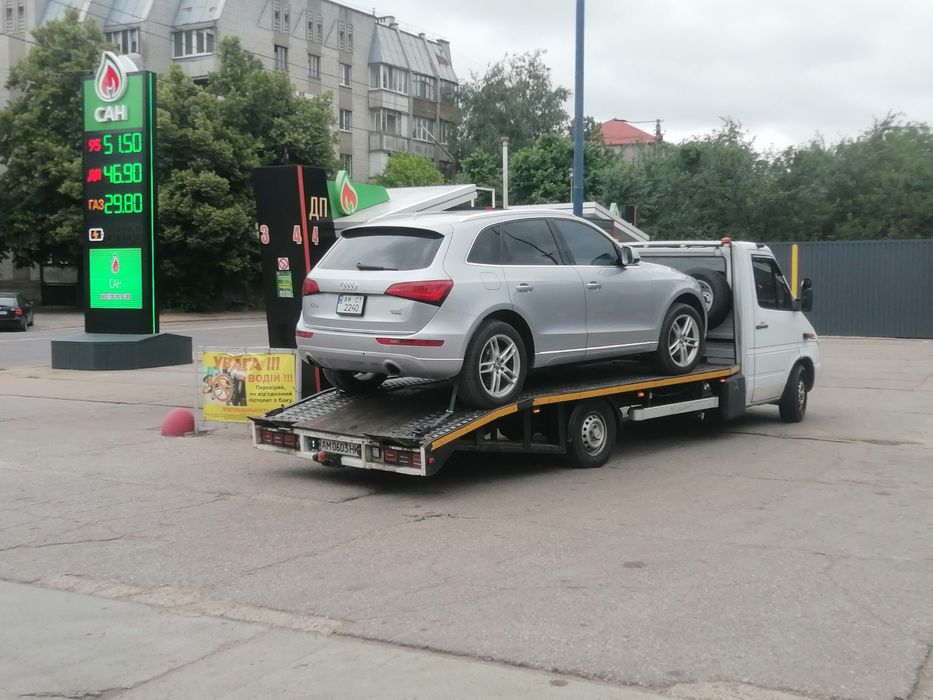 Евакуатор Цілодобово 24/7 Житомир та область